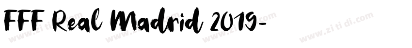 FFF Real Madrid 2019字体转换
